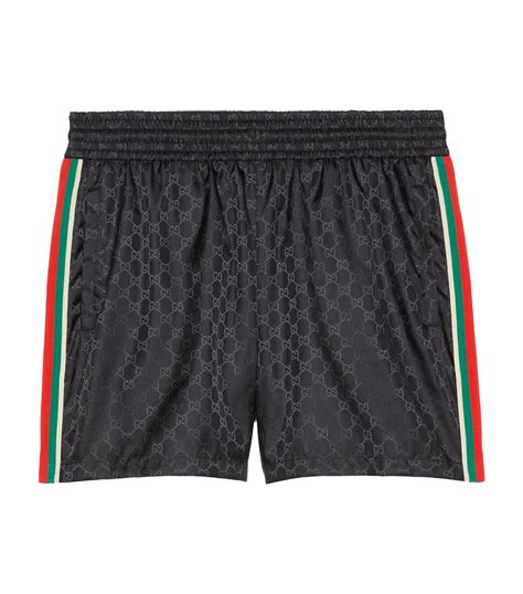 gucci jacquard-shell swim shorts